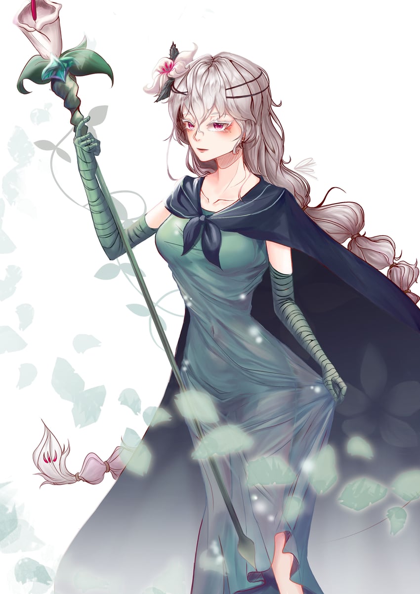 white lily cookie (cookie run and 1 more) drawn by phoenix97
