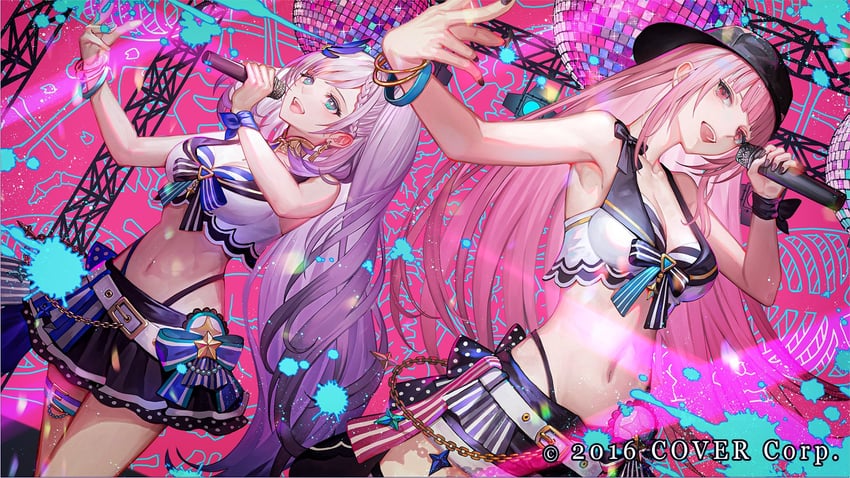 mori calliope and pavolia reine (hololive and 2 more) drawn by senano-yu