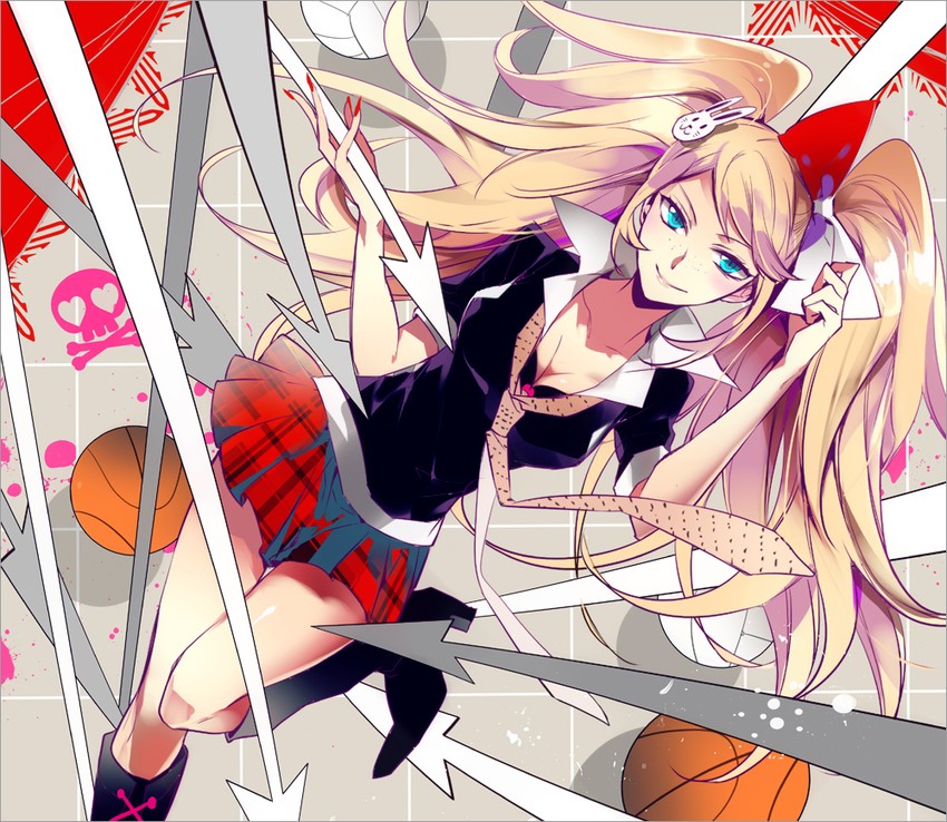 enoshima junko and ikusaba mukuro (danganronpa and 1 more) drawn by futaba_hazuki