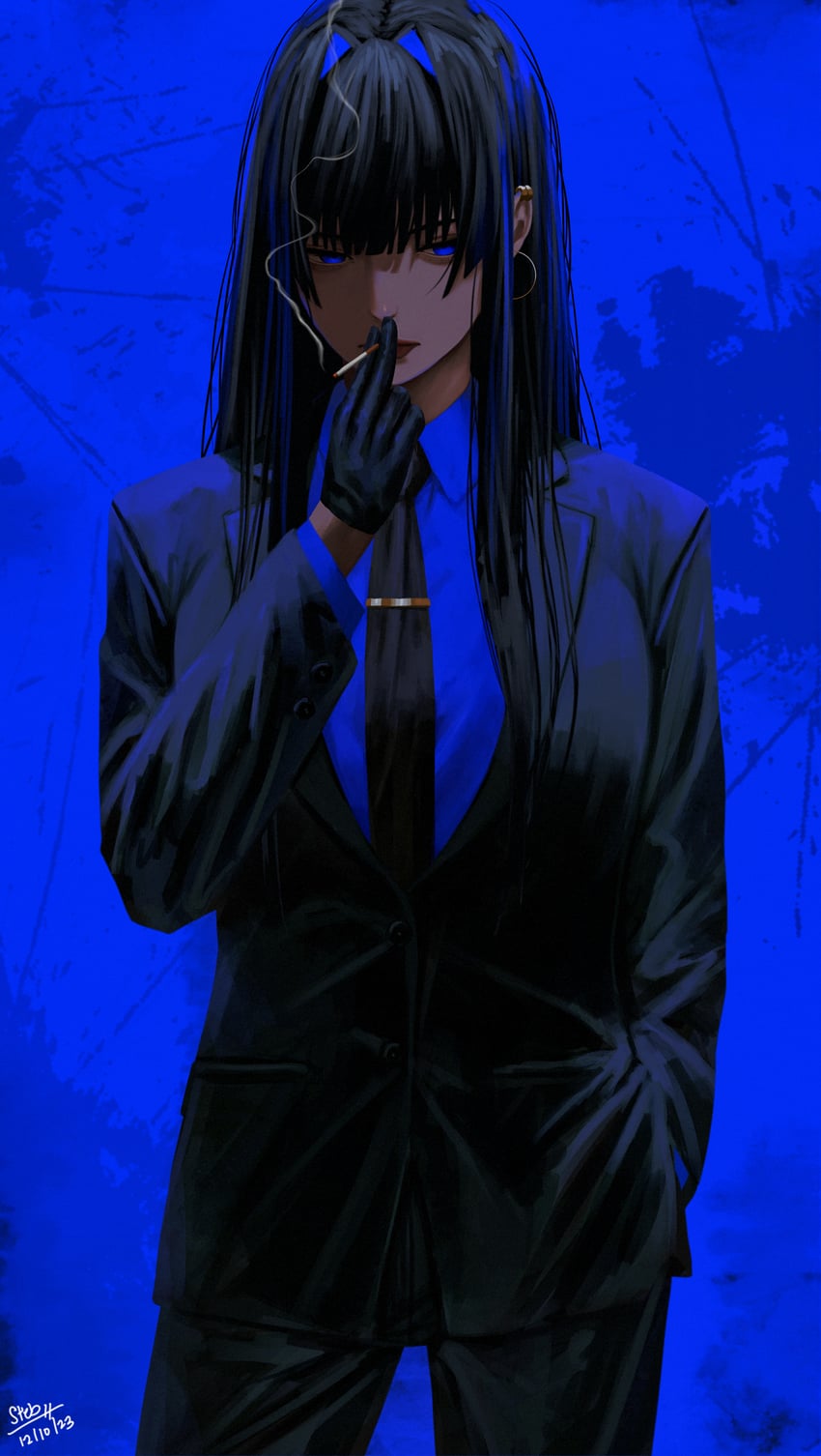 ouro kronii (hololive and 1 more) drawn by steb