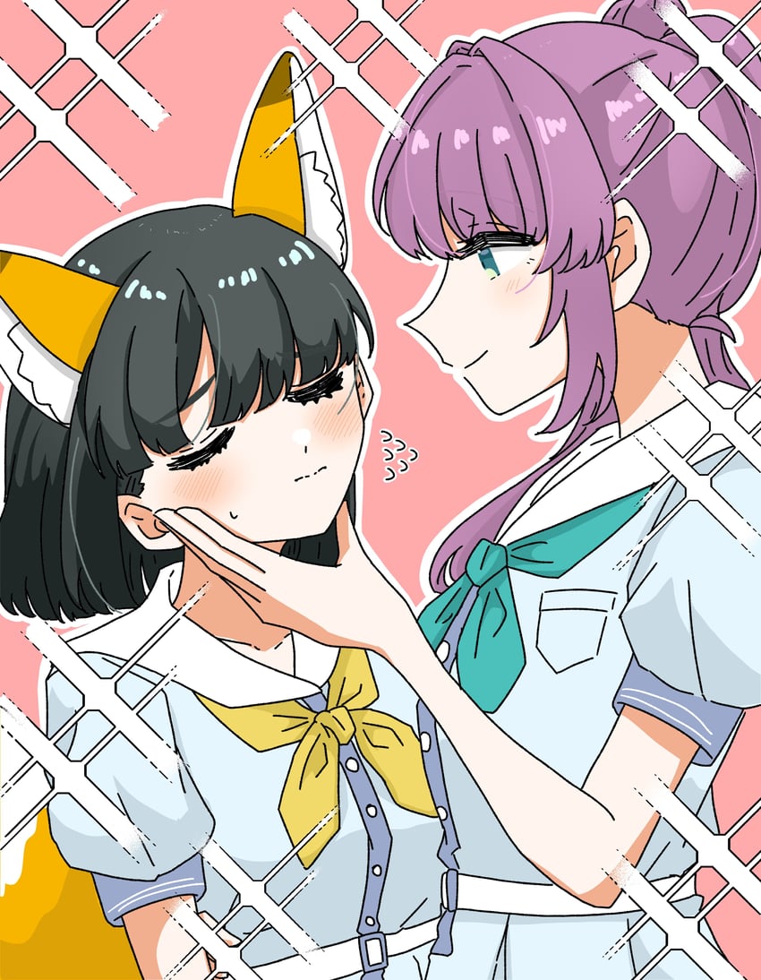 otomune kozue and momose ginko (love live! and 1 more) drawn by puripuri_hurai