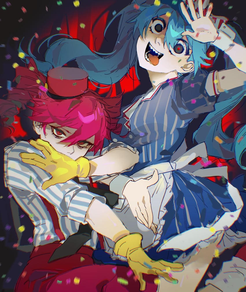 hatsune miku and kasane teto (vocaloid and 2 more) drawn by kugai697139