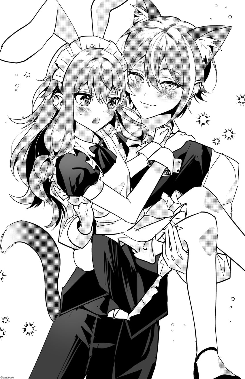 kusanagi nene and kamishiro rui (project sekai) drawn by kimuouoo