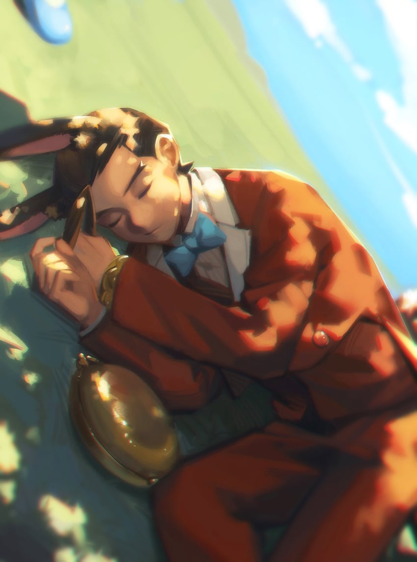 apollo justice (ace attorney and 1 more) drawn by hi-fi_(fijazzy)