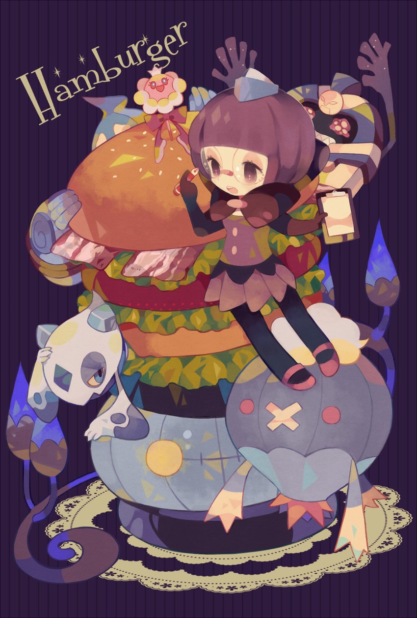 chandelure, froslass, shauntal, drifblim, cofagrigus, and 2 more (pokemon and 1 more) drawn by yumenouchi_chiharu