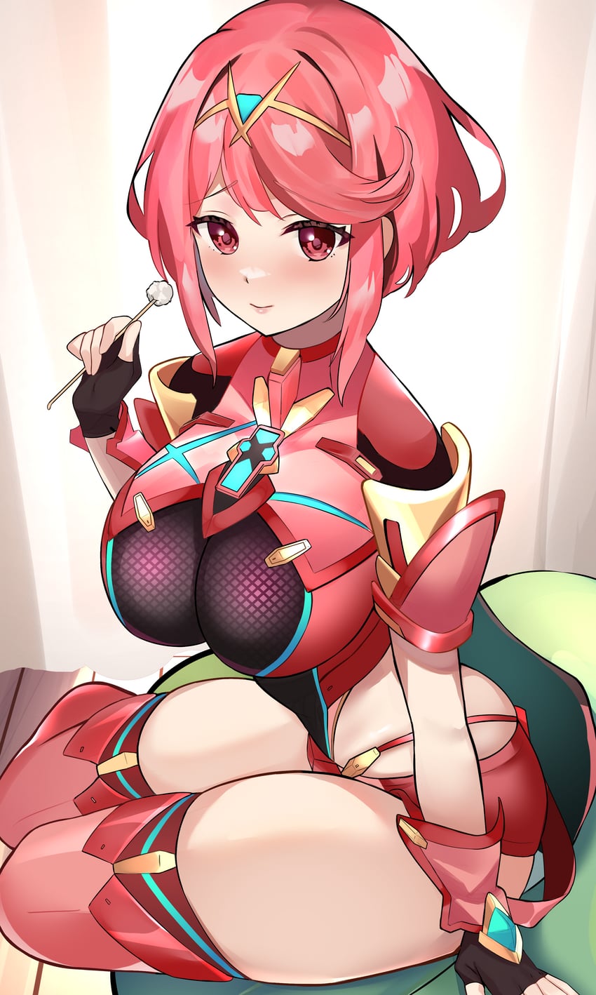 pyra (xenoblade chronicles and 1 more) drawn by enishi96