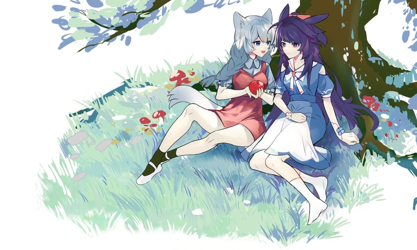 kiana kaslana and raiden mei (honkai and 1 more) drawn by fushi983