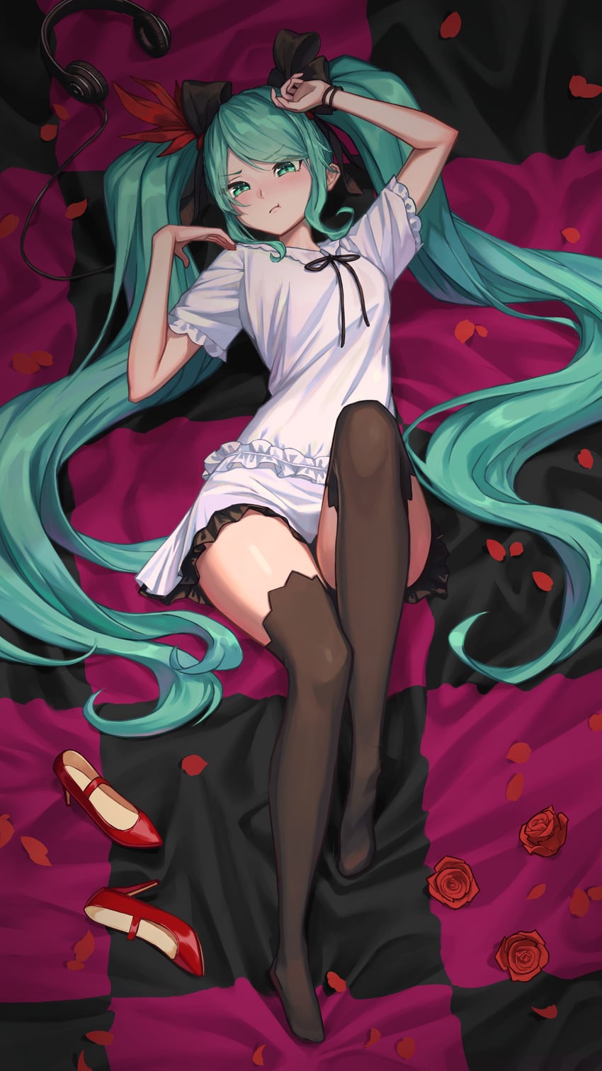 hatsune miku (vocaloid and 1 more) drawn by kizaminori