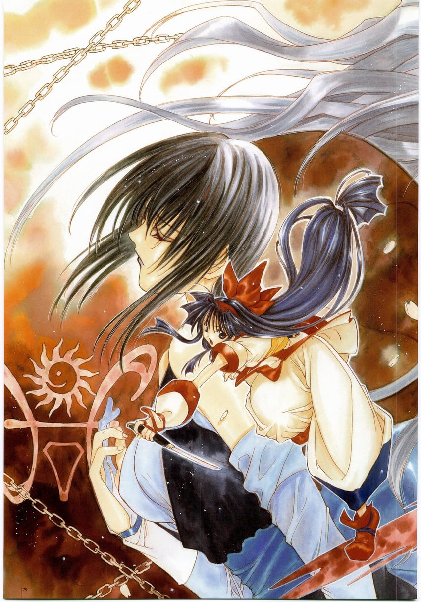 nakoruru and shiki (samurai spirits and 1 more) drawn by nanase_aoi