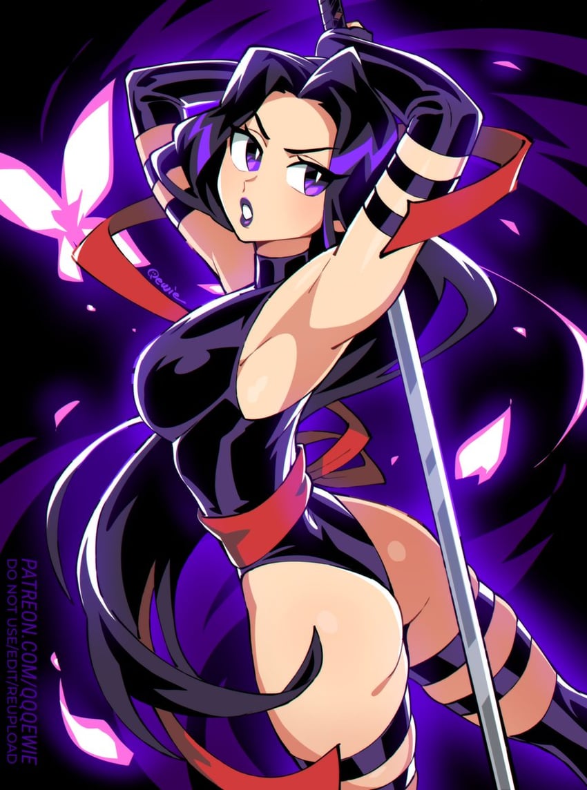 psylocke (marvel and 2 more) drawn by 333_(dqqqdle)