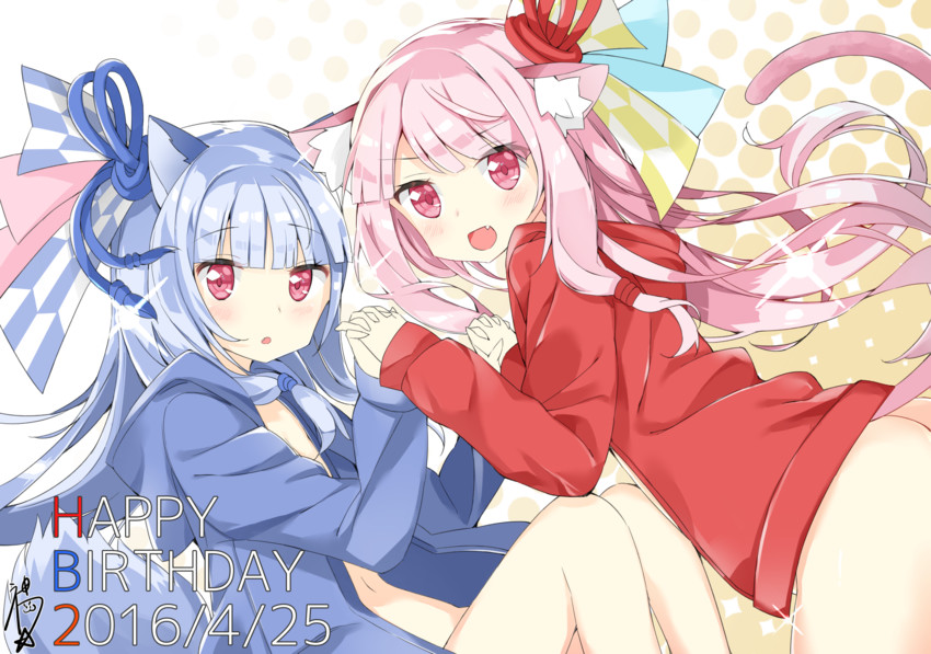 kotonoha akane and kotonoha aoi (voiceroid) drawn by kamioka_shun'ya