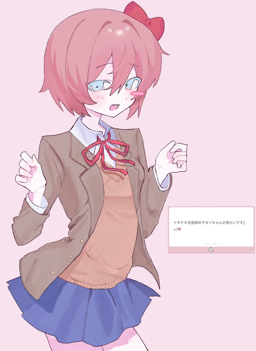 sayori (doki doki literature club and 1 more) drawn by nial