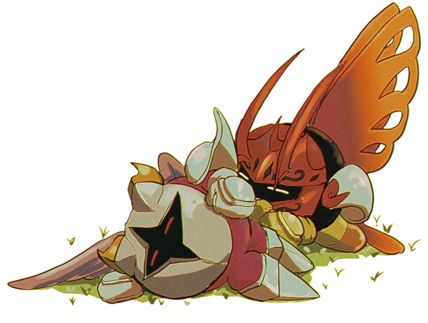 morpho knight and galacta knight (kirby) drawn by isibatamako