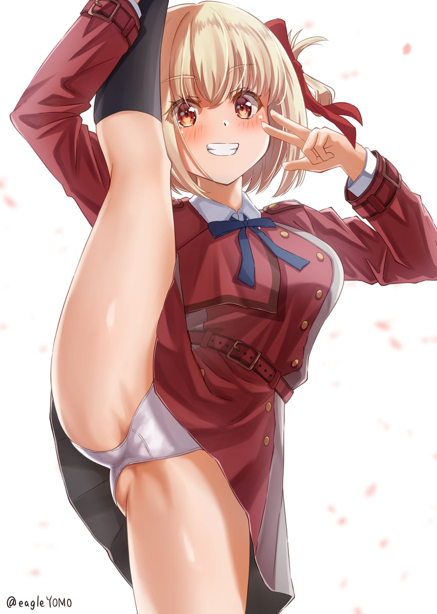 nishikigi chisato (lycoris recoil) drawn by yomo