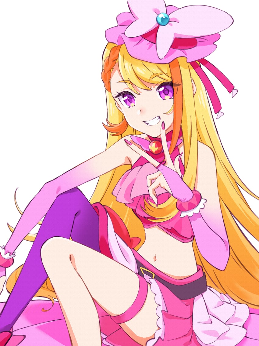 hijiri ageha and cure butterfly (precure and 1 more) drawn by haruru_(dontacocon)