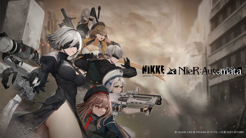 2b, 9s, anis, rapi, a2, and 2 more (goddess of victory: nikke and 2 more)
