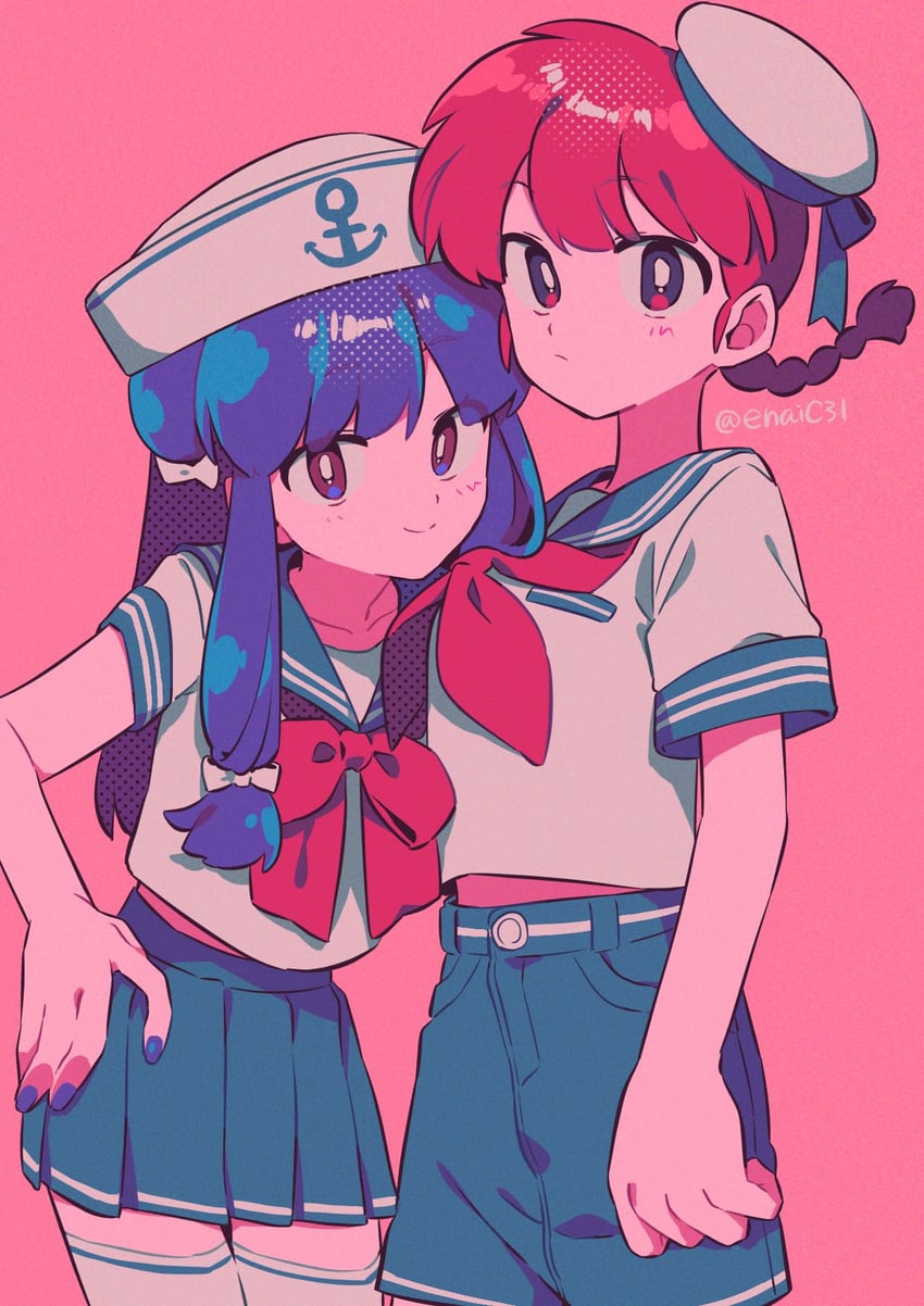 ranma-chan and shampoo (ranma 1/2) drawn by menma_(enaic31)