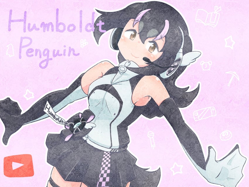 humboldt penguin (kemono friends and 1 more) drawn by cherushi_2