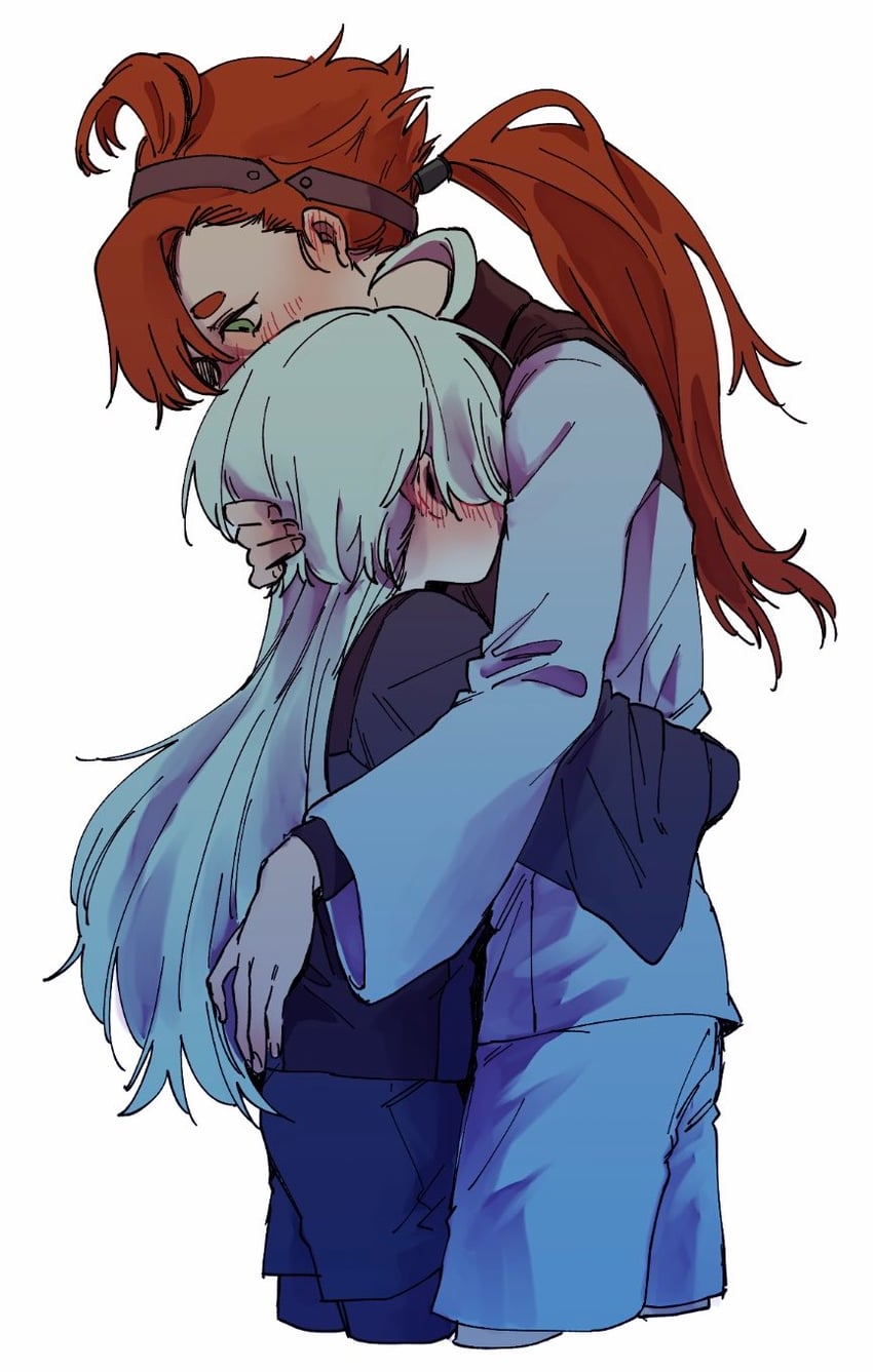 suletta mercury and miorine rembran (gundam and 1 more) drawn by chabo_(starchabo)