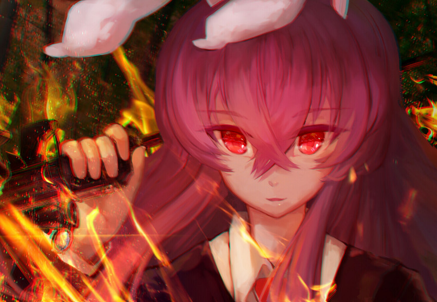 reisen udongein inaba (touhou and 1 more) drawn by rhachen