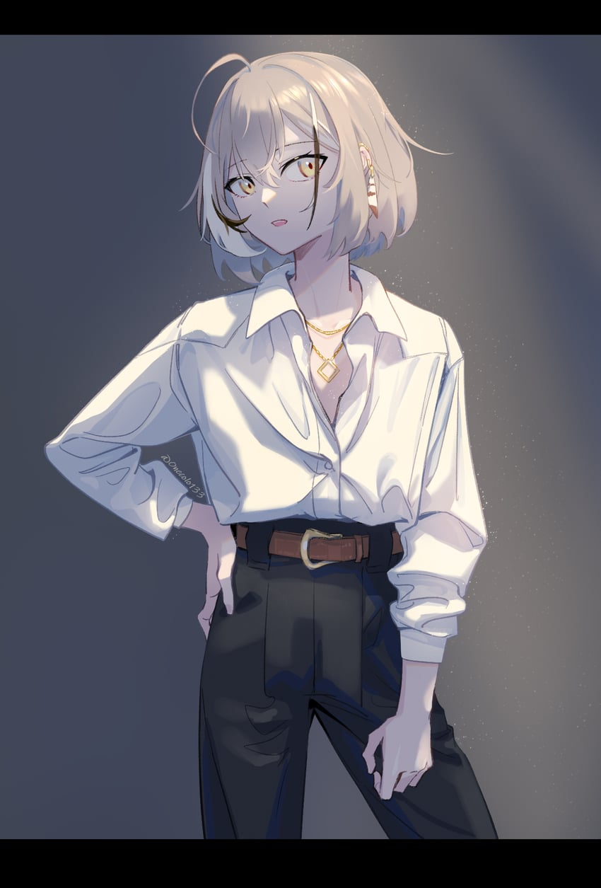 nanashi mumei (hololive and 1 more) drawn by onecolo133