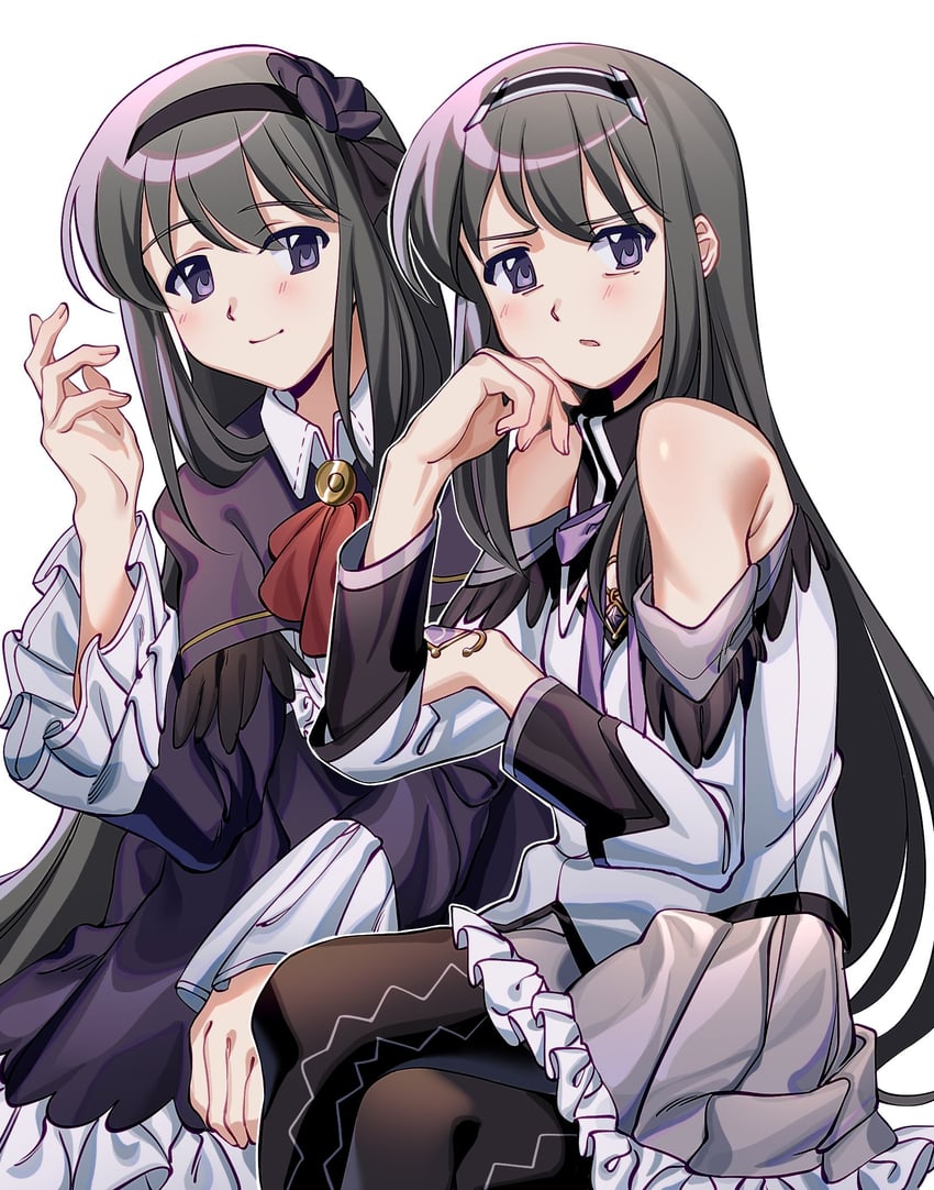 akemi homura (mahou shoujo madoka magica and 1 more) drawn by kuro_miumu