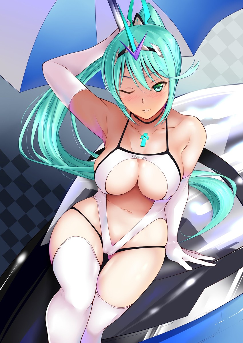 pneuma (xenoblade chronicles and 1 more) drawn by daive
