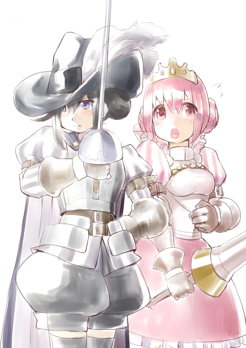 akemi homura and kaname madoka (mahou shoujo madoka magica) drawn by rin2008