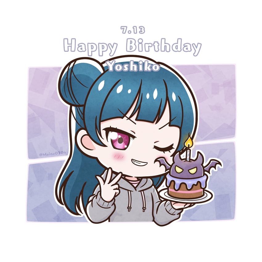 tsushima yoshiko (love live! and 1 more) drawn by maine0104