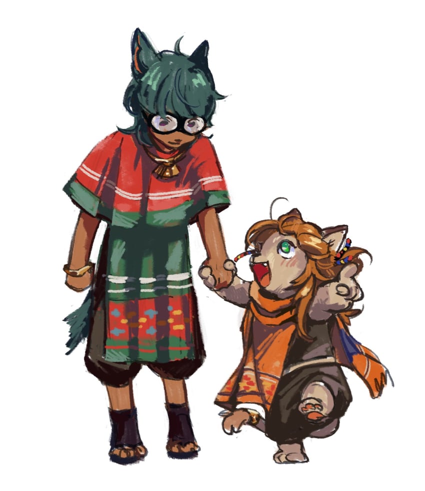 wuk lamat and koana (final fantasy and 1 more) drawn by esshemasha