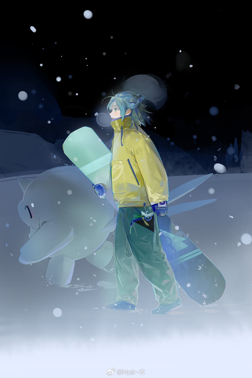 grusha and cetitan (pokemon and 1 more) drawn by noir_(ibaraki)