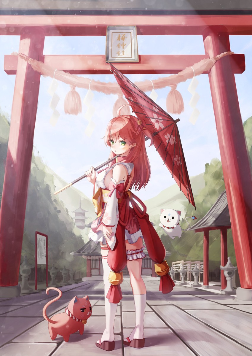 sakura miko, 35p, and kintoki (hololive) drawn by nyan_(reinyan_007)