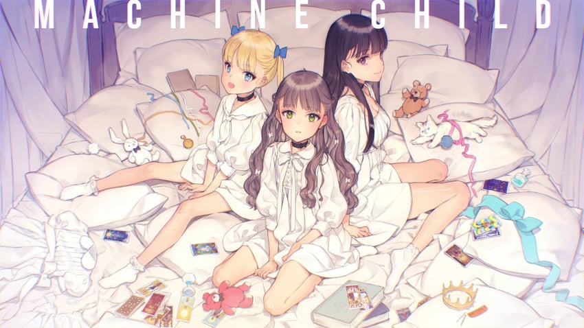 florine, cordelia, and chloe (machine child) drawn by oyari_ashito