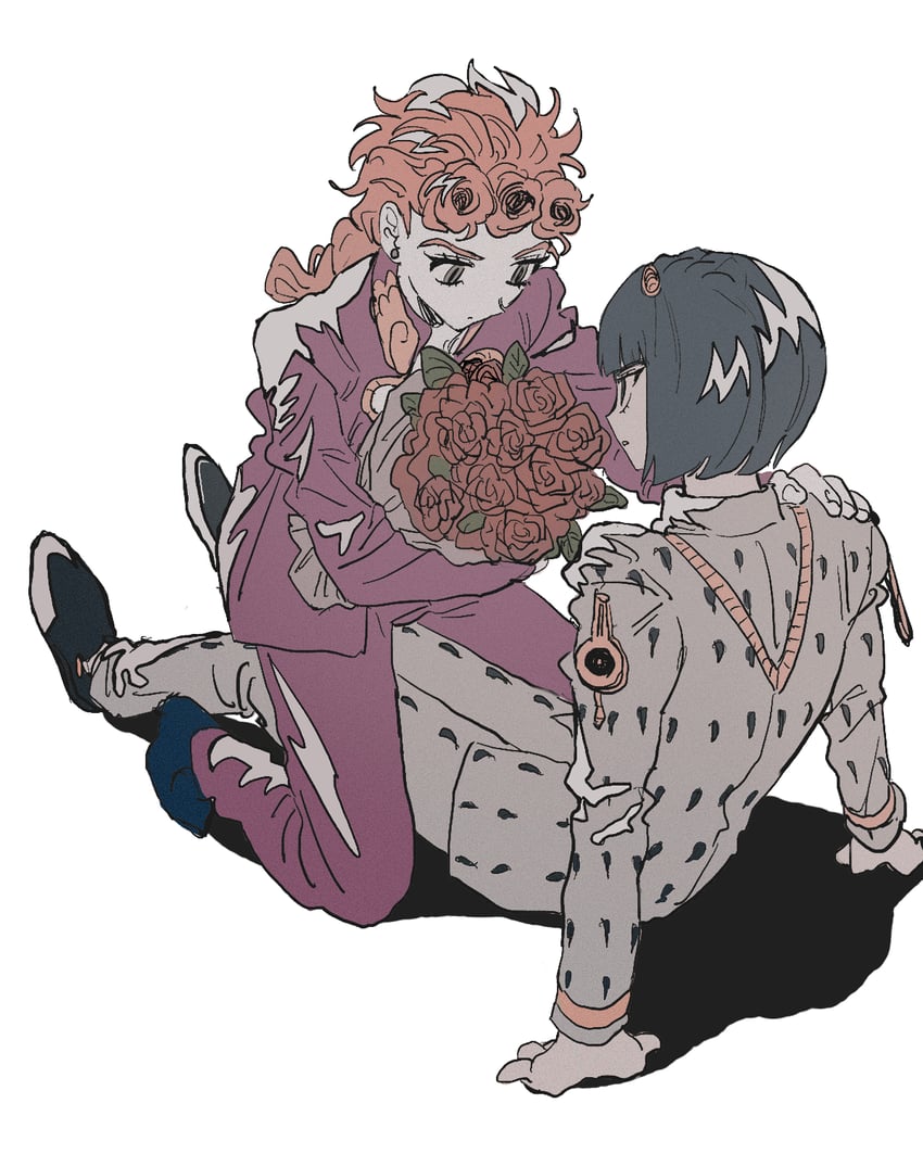 giorno giovanna and bruno bucciarati (jojo no kimyou na bouken and 1 more) drawn by tami_tome_mo