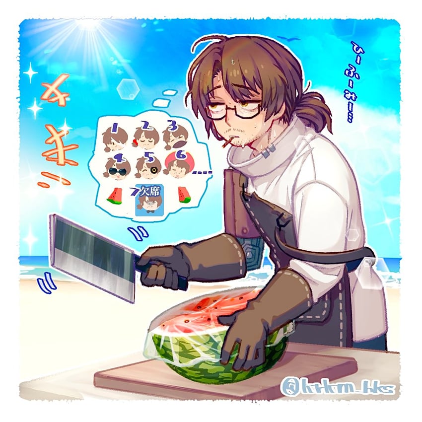 gregor (project moon and 1 more) drawn by krkm_hks