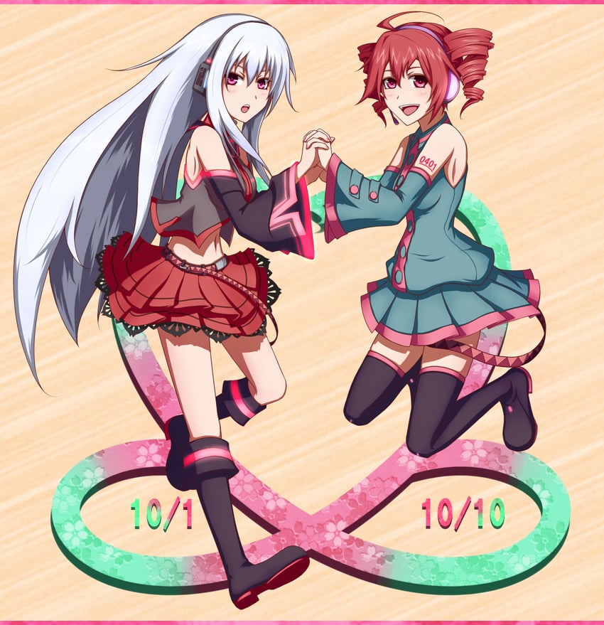kasane teto and sukone tei (utau) drawn by chanpotei