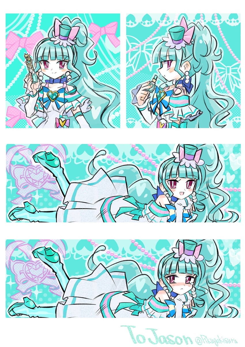 nekoyashiki mayu and cure lillian (precure and 1 more) drawn by rakugaki_shitagari-ya