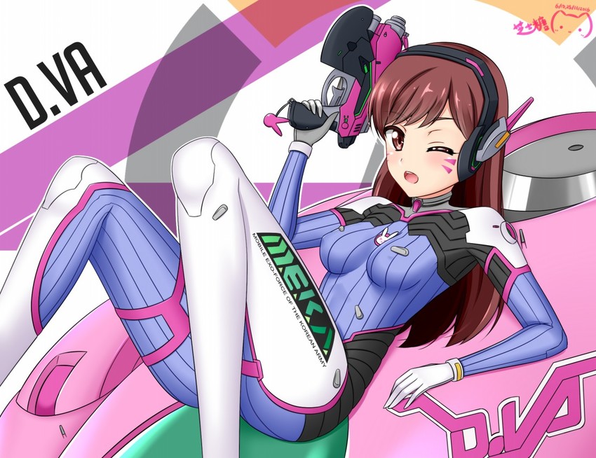d.va (overwatch and 1 more) drawn by ppshex