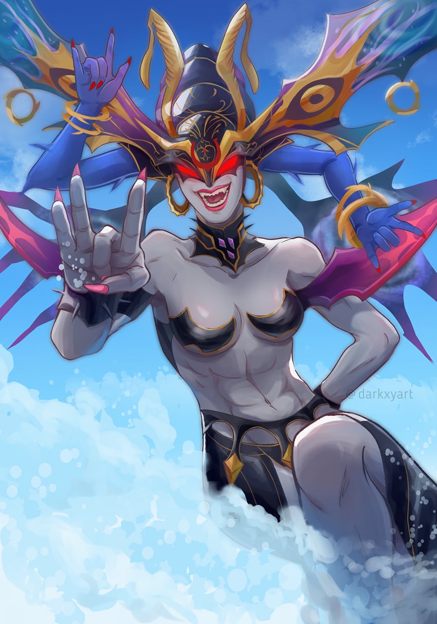 madama butterfly (bayonetta and 1 more) drawn by darkxyart