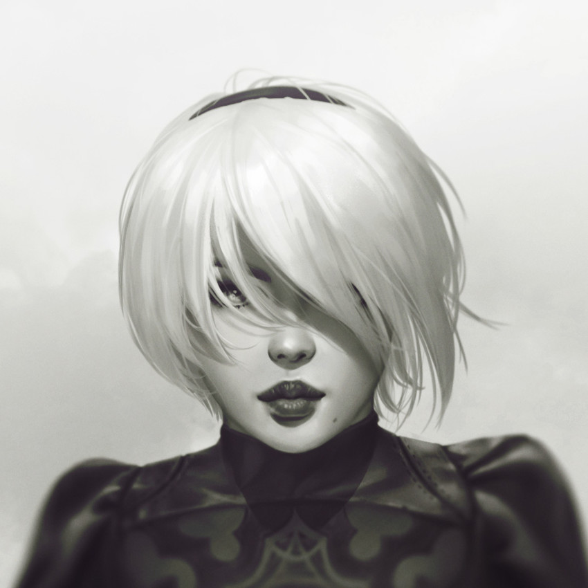 2b (nier and 1 more) drawn by krystopher_decker