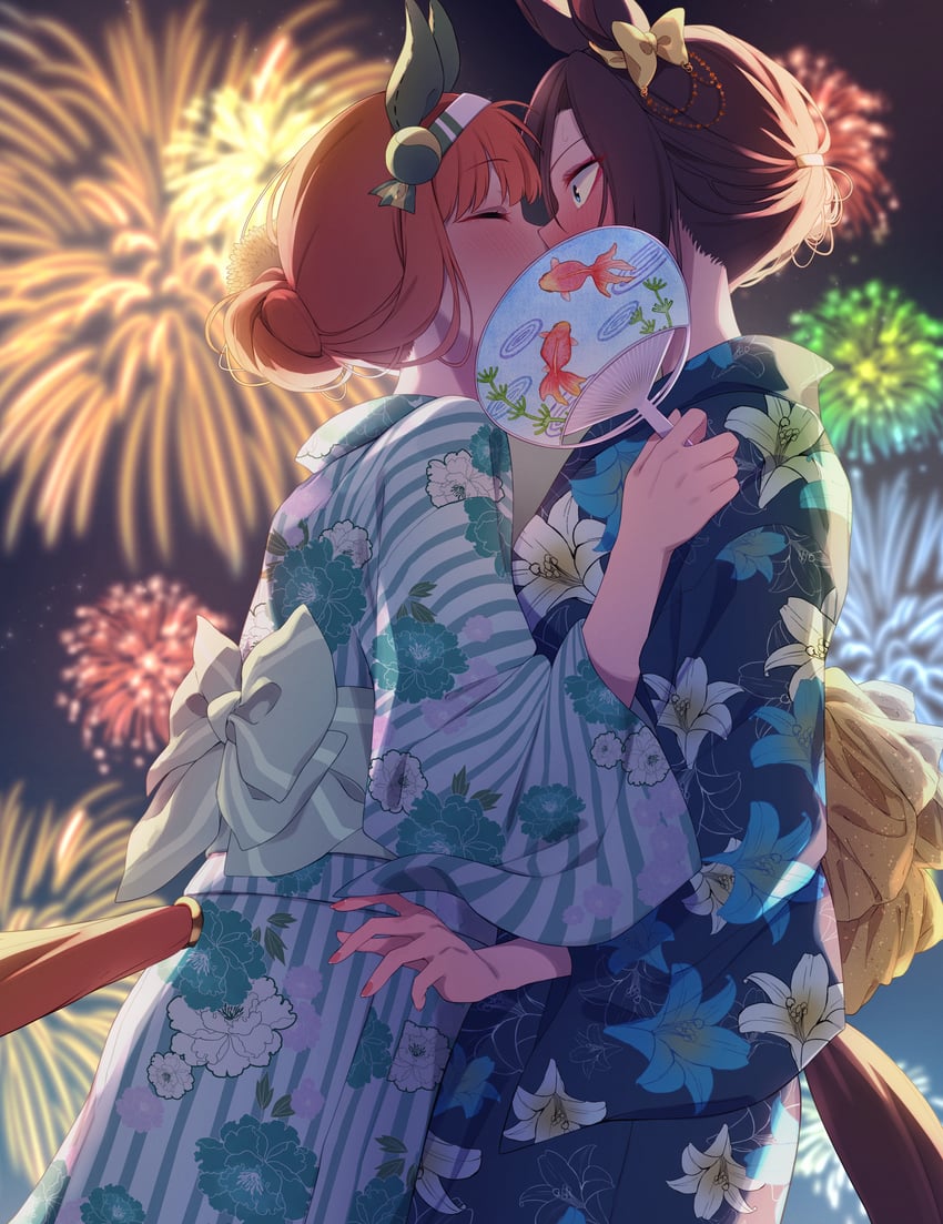 silence suzuka and air groove (umamusume) drawn by sugamo_(rainysnowy108)