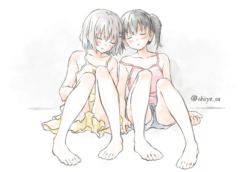 yukimura aoi and kuraue hinata (yama no susume) drawn by shichosa