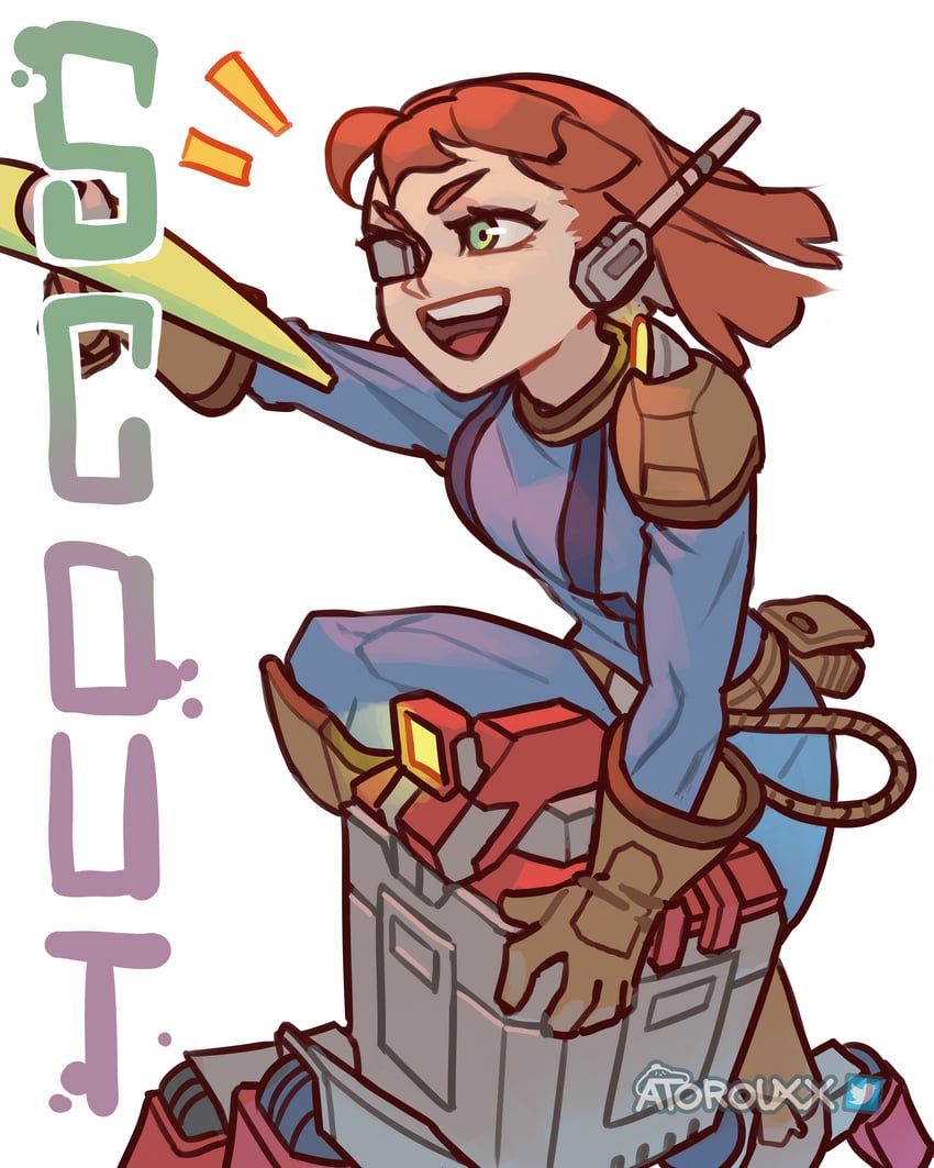 scout and mule (deep rock galactic) drawn by atoroux