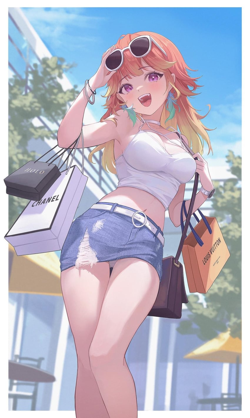 takanashi kiara (hololive and 1 more) drawn by midori_fufu