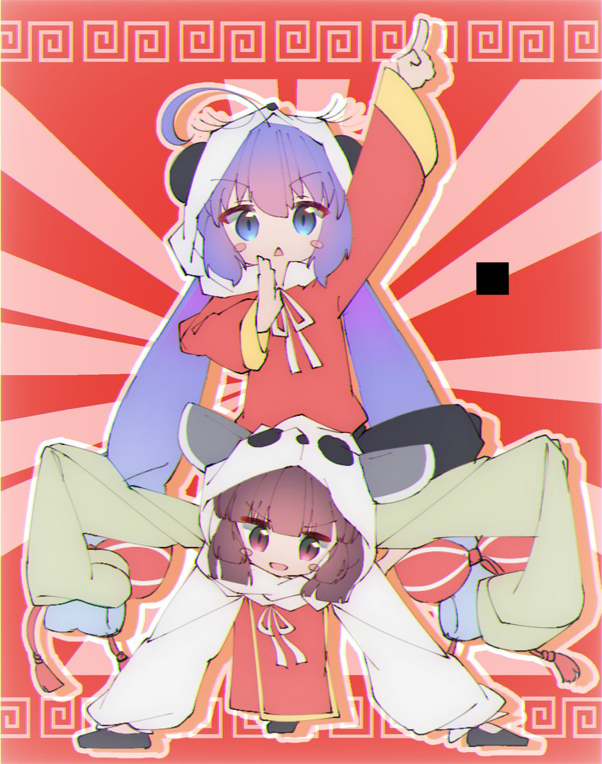 touhoku kiritan and otomachi una (vocaloid and 2 more) drawn by n_u