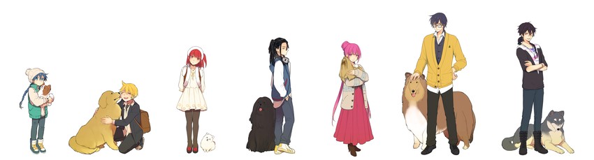 morgiana, aladdin, alibaba saluja, judal, ren kougyoku, and 2 more (magi the labyrinth of magic) drawn by tuuuh