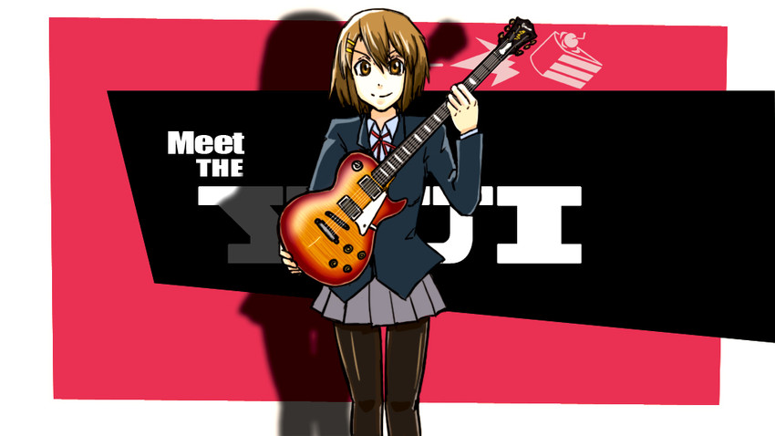 hirasawa yui and soldier (k-on! and 2 more) drawn by yamada_marin