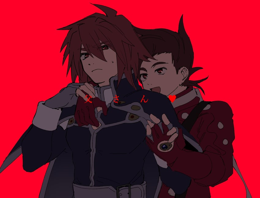 lloyd irving and kratos aurion (tales of and 1 more) drawn by aemono_(lemolemo_lmn)