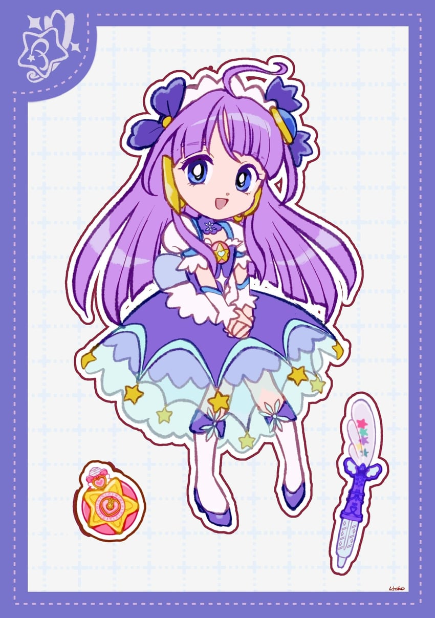 kaguya madoka and cure selene (precure and 1 more) drawn by uwded_207