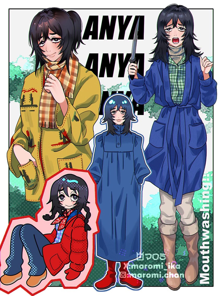 anya and wendy torrance (the shining and 1 more) drawn by maromichan